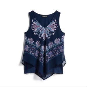 Raines Handkerchief Hem Top